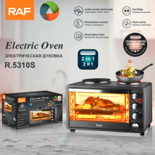 2 in 1 Electric Toaster Oven with Stove Home Baking Oven Portable Kitchen Use Electric Oven