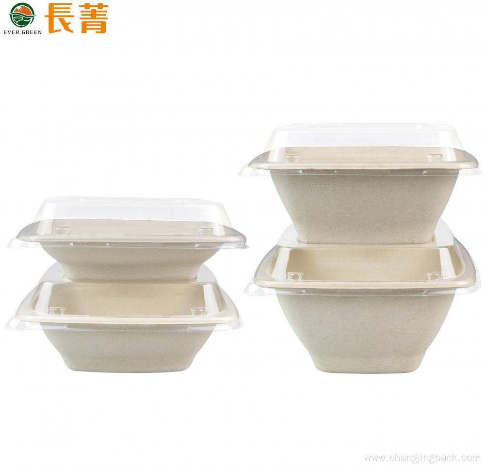 100 % Biodegradable Compostable Pulp Salad Container