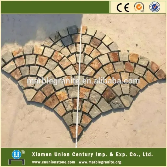 Fan Shape Slate Tile/Fan Pattern Slate/Mesh Slate