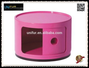 One round new arrival colorful modern plastic storage box for indoors