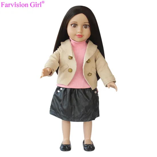 18 inch little girl doll vinyl toy