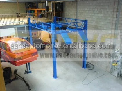 High Rise 4 Post Car Lift - Floor Cross Car Elevator