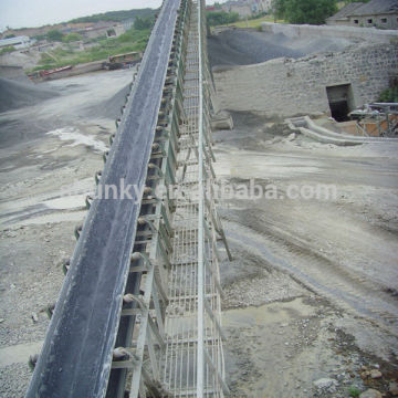 Shunky incline conveyor with adjustable and flexible angles
