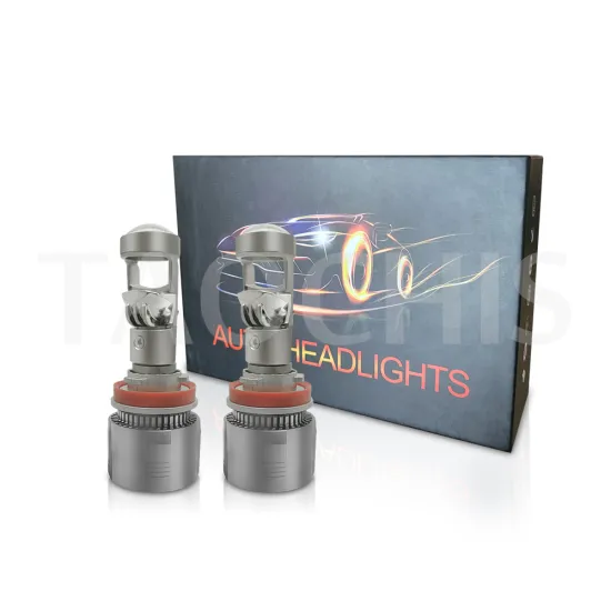 TAOCHIS Mini H11 BI LED Projector Lens - High Beam Low Beam Car Light Headlights LED Bulbs