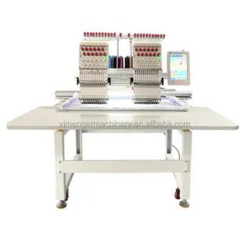 Commercial Computerized Embroidery Machine with Double 2 Head 12 Needles for T-Shirt Embroidery