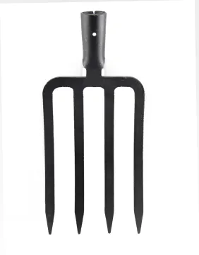 High Quality One Piece Gardening Fork 4 Prongs Steel
