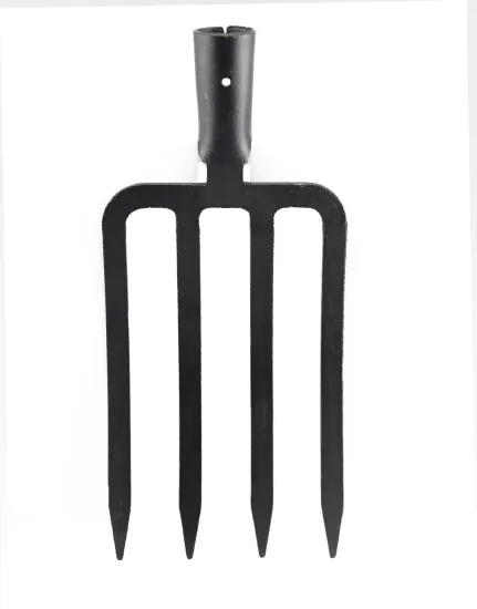 High Quality One Piece Gardening Fork 4 Prongs Steel