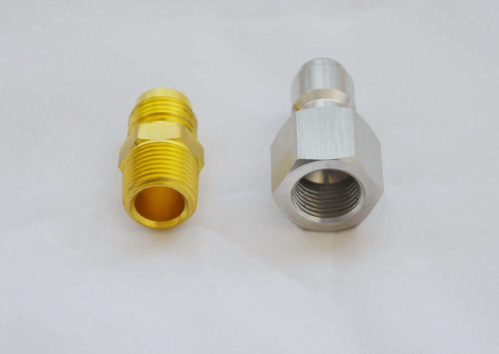 Stainless steel quick connect fittings