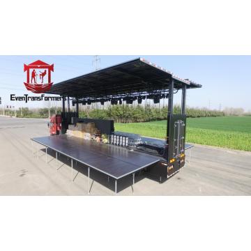 12x8.7x6.3m Evangelismo de piso Trailer