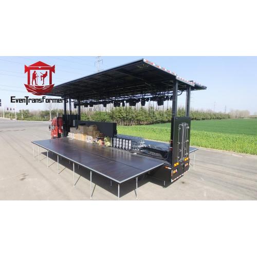 12x8.7x6.3m Evangelismo de piso Trailer