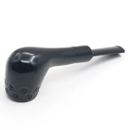hot sale  classic black beech men's smoking pipe with carved pattern
