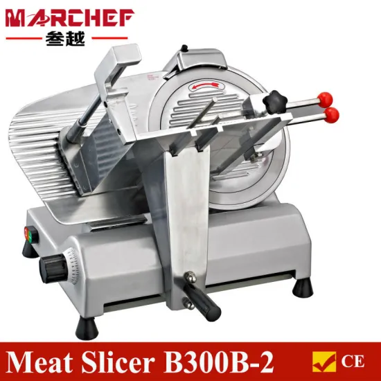 MS-300B2 Semi-automatic Commercial Meat Slicer Machine 30CM Blade Thickness Adjustment 0 -18mm