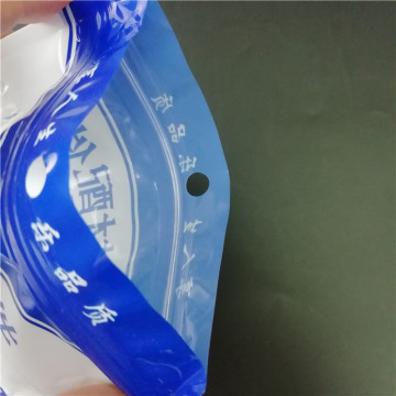 coustom zip lock plastic bags packaging with hole