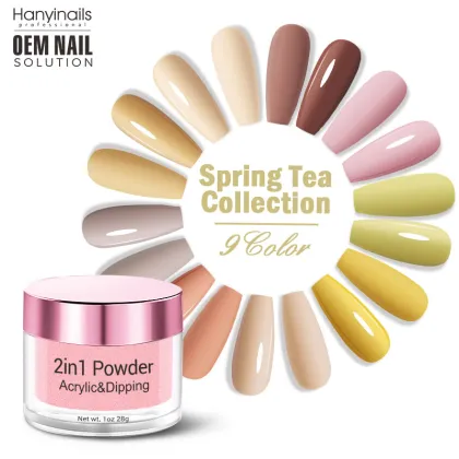 Hanyi Nails Free Sample 2in1 Acrylic & Dip Powder Professional Acrylic Powder Bulk