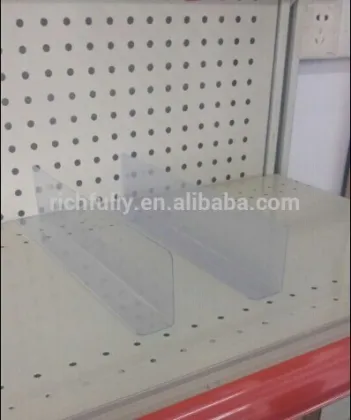 Clear Package Divider, clear acrylic shelf divider