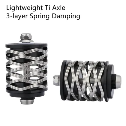 Ultra-light Stainless Steel Folding Bike Rear Shock Absorber for Brompton and Other Bicycles