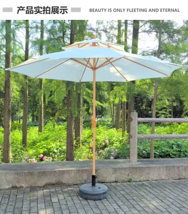 Luxury outdoor midpillar umbrella