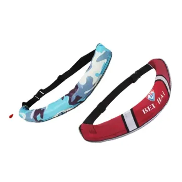 Adult Automatic Inflatable Life Jacket: Portable Swimming Buoyant Waist Belt