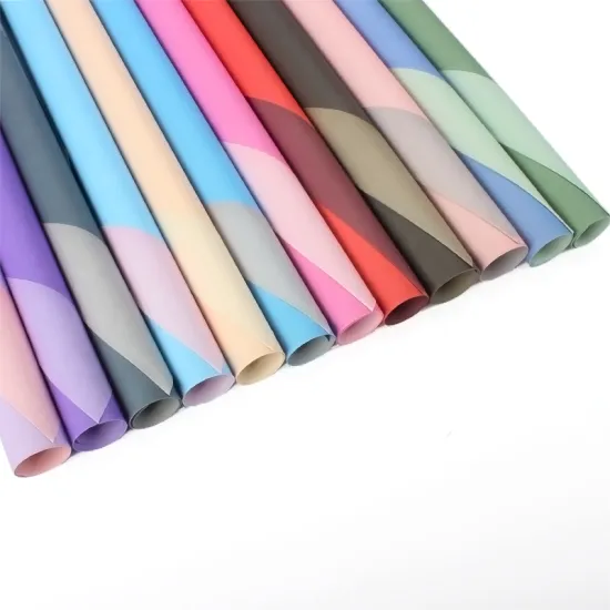 Double colors  fresh flower wrapping tissue paper