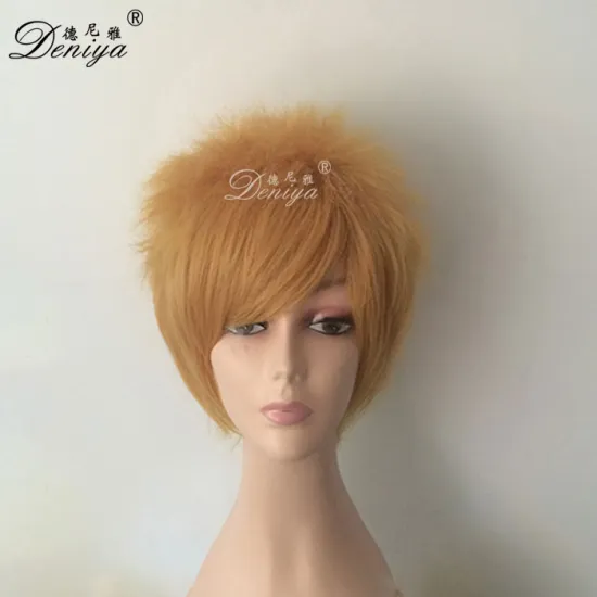 Cheap Price Top Quality Short Afro Kinky Curly Synthetic Hair Wig
