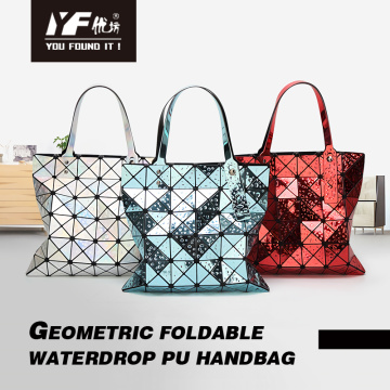 Borsa a mano motivo geometrico waterdrop borsa a mano in pelle vegana borsa a tracolla borsa moda borsa a tracolla