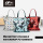 Geometric waterdrop pattern handbag vegan leather handbag crossbody shoulder bag fashion handbag