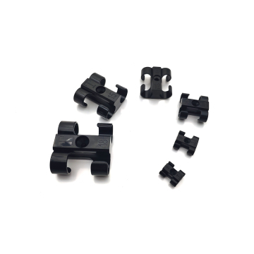4 Dual Cable Clip screw down Clamp Black