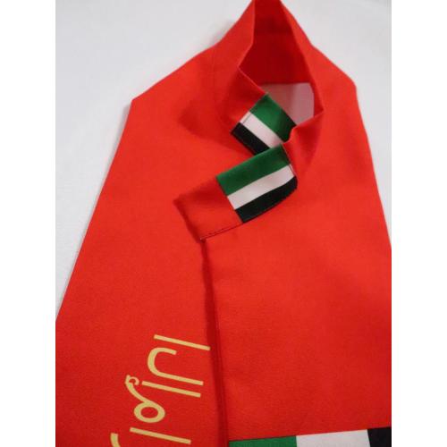 Custom print knitted football scarf no minim