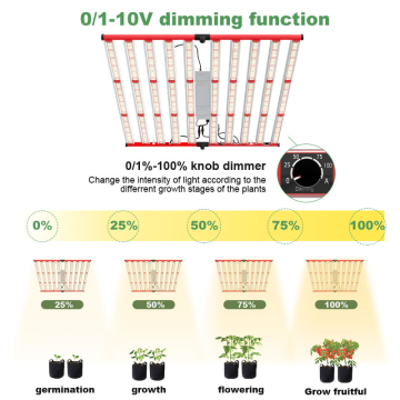 Jardín vertical Grow Light 1000W para la floración de verduras