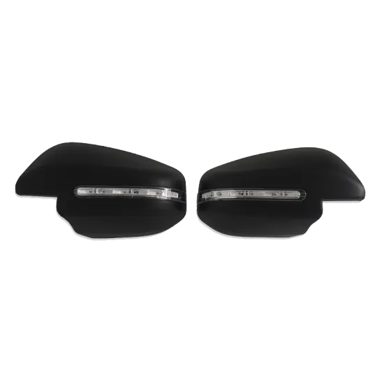 Black Door Mirror Side Review Cover With LED for Toyota Fortuner (2020-2023)