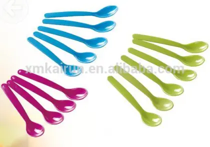 Reusable plastic spoon price/colorful plastic spoon/soup spoon