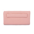 Vertical Stitch Stripes Plain Fashion Women Clutch Bag