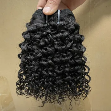 kinky curl brazilian human hair bundles,remy bundles of hair 100% human hair,unprocessed cuticle aligned human hair weave bundle