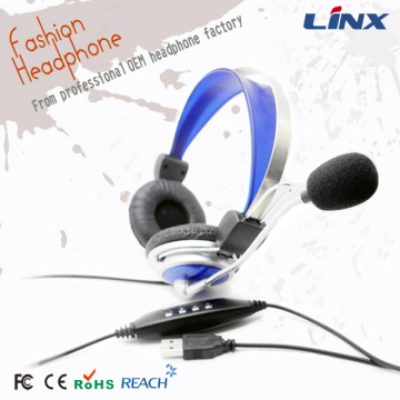 Business Headset med Mic Mute brusreducering