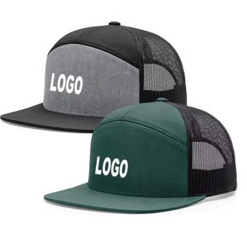 Benutzerdefinierte erwachsene Trucker -Kappen: Polyester -Mesh -Paneele Baumwoll vordere Blankhüte