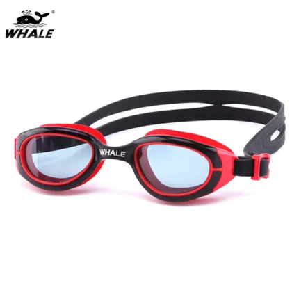 Junior Whale CF-6502 Swim Goggles: Funny & Affordable Blue Yellow Black Goggles for Kids