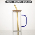 Botella de agua de vidrio de borosilicato alto personalizable