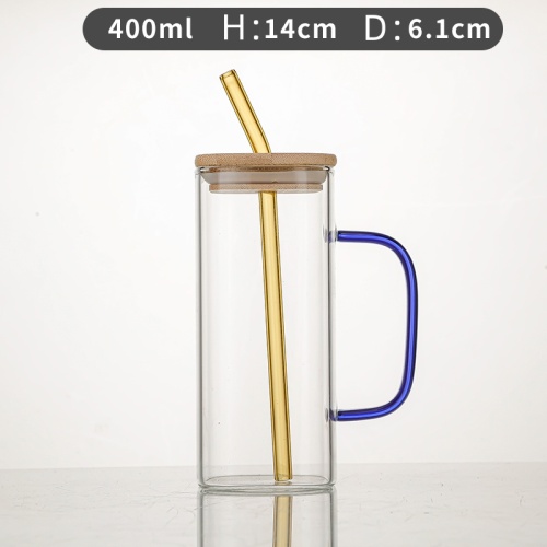 Garrafa de água de vidro de vidro de vidro alto personalizável