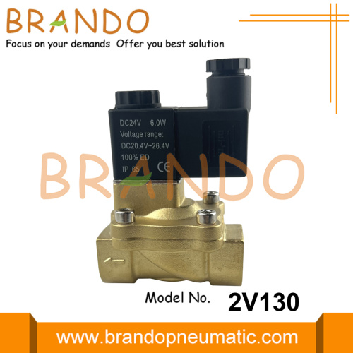 2V130-10 2V130-15 Válvula solenoide de latón tipo Airtac 24VDC