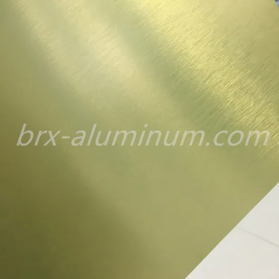 Colorized Anodized Brushed Aluminum Plate
