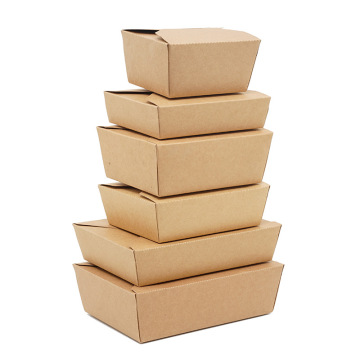Customized Brown Kraft Paper Food Boxes for Salads and Fruits