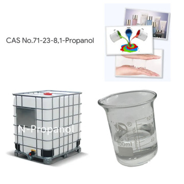 99.5% Purity N-Propanol 1-Propanol Solvent C3H8O CAS 71-23-8