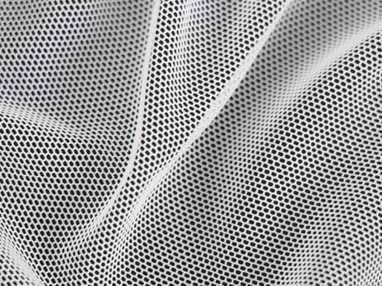Elastic Polyester Spandex Blended Mesh Fabric
