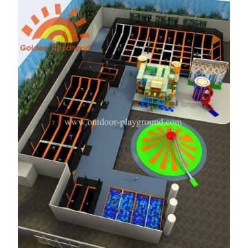 Custom Comprehensive Trampoline Park Playground