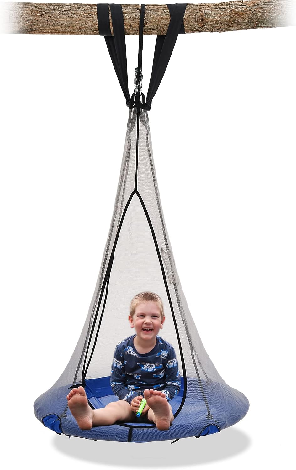 SkyBound 39 Inch Tree Swing Saucer Swing Blue