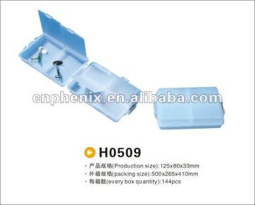 2 or 4 Compartment plastic fishing tackle box