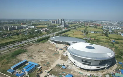 Nantong Haian Sports Park Metal Roofing Works
