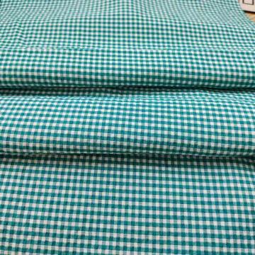 Plaid BubbleWrinkle Fabric Cationic T400 Fabric