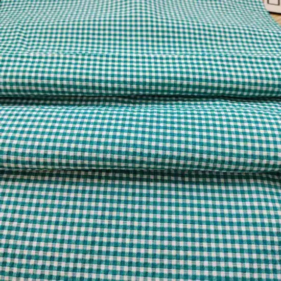 Plaid BubbleWrinkle Fabric Cationic T400 Fabric