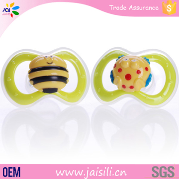 food grade silicone PP plastic baby soother animal pacifier